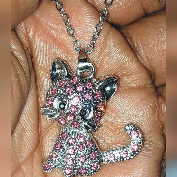 Unisex Trendy Creative Cute Cartoon Cat Pendant Necklace - Picture 6 of 6